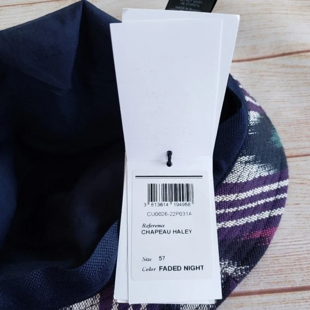 Isabel Marant Chapeau Haley 100% Cotton Bucket Hat in Faded Night - Picture 8 of 8